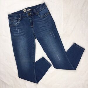 KUT From The Kloth Sz 6 Skinny Jeans Medium Wash Women's Slightly Distressed